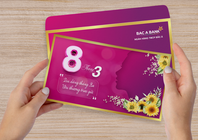BAC A BANK dành tặng quà đặc biệt khách hàng nữ ngày phụ nữ 8/3 ảnh 1