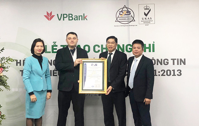Ngân hàng VPBank được cấp chứng chỉ quốc tế về an toàn thông tin ảnh 1