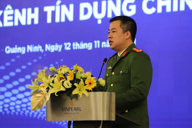 Trung tá Đỗ Minh Phương. (Ảnh: CTV/Vietnam+) Kiên quyết dẹp bỏ tệ nạn tín dụng đen, cho vay nặng lãi ảnh 2