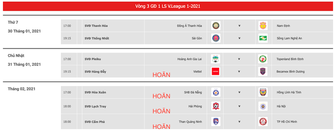 V-League 2021 hoãn trận đấu tại Hà Nội để phòng dịch COVID-19 ảnh 2