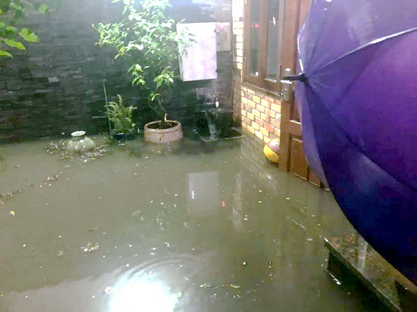 Hình ảnh Hà Nội ngập sâu trong cơn mưa rào trước Giao thừa Canh Tý ảnh 8