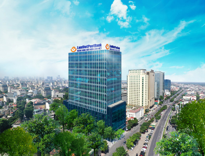 Trụ sở chính của LienVietPostBank. (Ảnh: Vietnam+) Ngân hàng LienVietPostBank lãi quý 1 gấp đôi cùng kỳ năm trước ảnh 1
