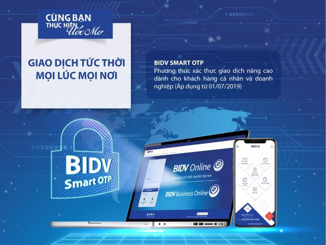Tích hợp Smart OTP ngay trên ứng dụng BIDV SmartBanking ảnh 1