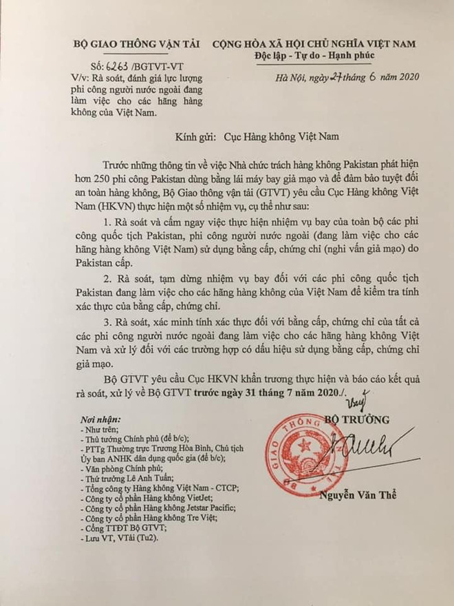 Xác minh bằng cấp của phi công nước ngoài đang làm việc tại Việt Nam ảnh 1