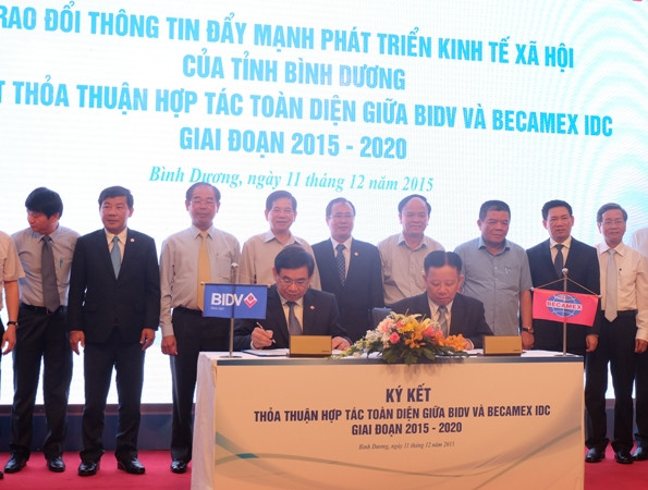 BIDV cấp 15.000 tỷ đồng cho Becamex IDC phát triển hạ tầng Bình Dương ảnh 1