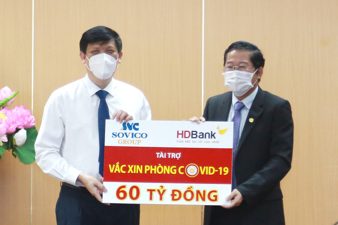 Sovico Group và HDBank ủng hộ 60 tỷ đồng mua vaccine phòng COVID-19 ảnh 1
