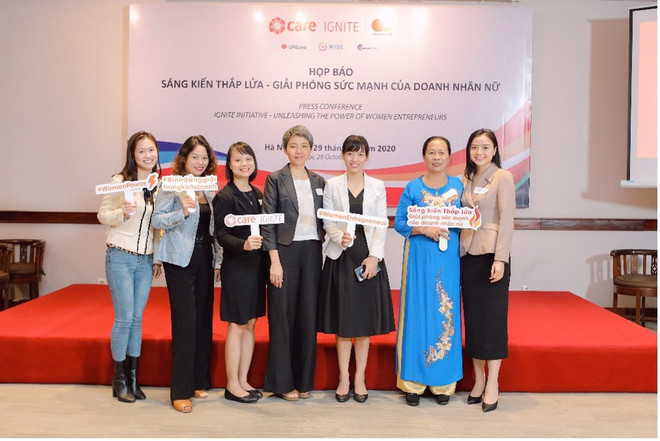 Sáng kiến Thắp lửa - Giải phóng sức mạnh của doanh nhân nữ, do Trung tâm phát triển Toàn diện Mastercard tài trợ, tập trung vào việc khơi dậy tiềm lực của các doanh nghiệp do phụ nữ làm chủ tại Việt Nam. (Nguồn: CTV/Vietnam+) Mastercard đồng hành vì sự phát triển bền vững của Việt Nam ảnh 1