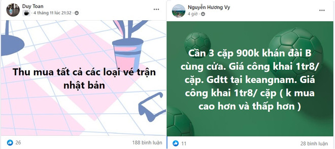 Vé xem trận Việt Nam-Nhật Bản "giảm nhiệt" do diễn biến dịch COVID-19 ảnh 1
