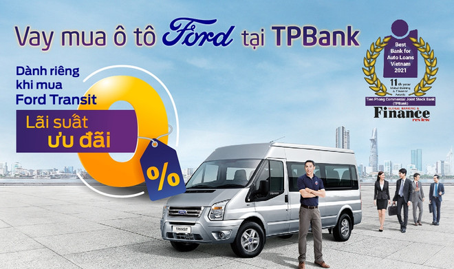 Khách hàng vay vốn mua xe Ford tại TPBank được ưu đãi lãi suất 0% ảnh 1