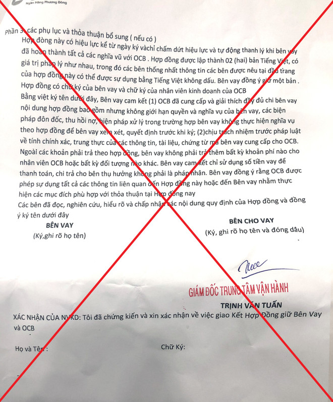 OCB cảnh báo thủ đoạn lừa đảo thu phí hợp đồng vay giả dịp cuối năm ảnh 3