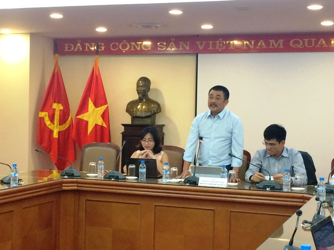 Ông Nguyễn Trường Sơn, Phó Chủ tịch DAA phát biểu tại cuộc họp báo. (Ảnh: Thanh Tâm/Vietnam+) Ứng dụng công nghệ số trong quản lý an toàn vệ sinh thực phẩm ảnh 2