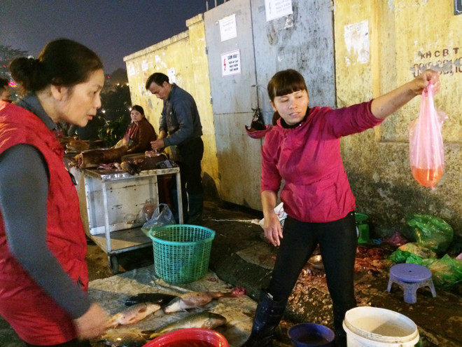 Tiểu thương bán cá chép đỏ dửng dưng 'hét giá'' ngày ông Công, ông Táo ảnh 12