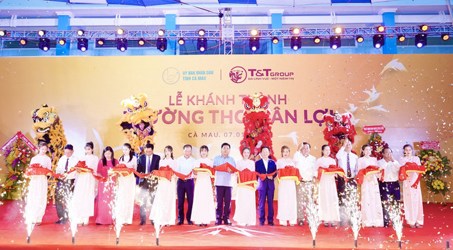Tập đoàn T&T Group tài trợ xây dựng trường học tại tỉnh Cà Mau ảnh 1