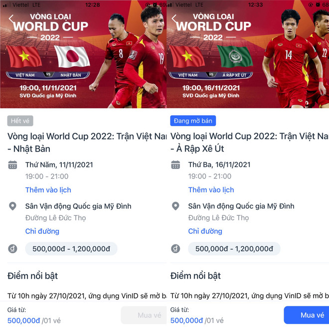 Sức hút trái ngược của vé xem đội tuyển Việt Nam thi đấu tại Mỹ Đình ảnh 1