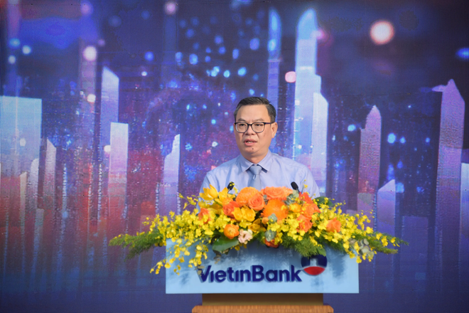 Ông Trần Minh Bình Chủ tịch Hội đồng quản trị VietinBank phát biểu tại Đại hội. (Ảnh: Vietnam+) Anh3_ Ông Trần Minh Bình - Chủ tịch HĐQT VietinBank.PNG
