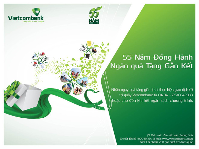 Vietcombank tặng tới 1 triệu đồng khi gửi tiết kiệm từ 3 tháng trở lên ảnh 1