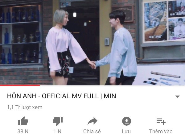 MV "Hôn anh" của ca sỹ Min cán mốc 1 triệu view chỉ trong 24 giờ ảnh 1