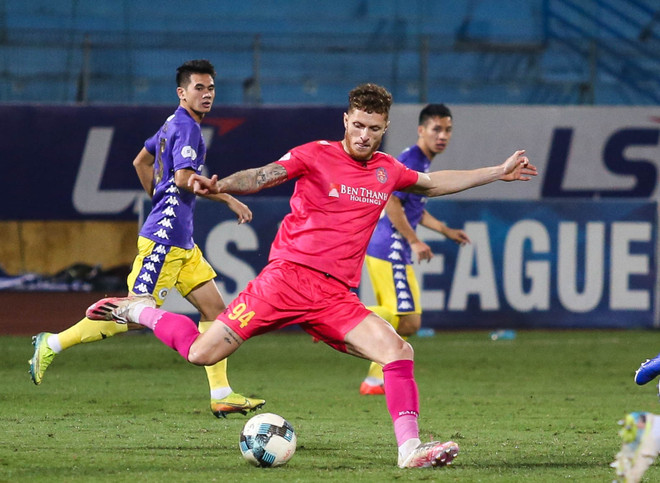 Sài Gòn FC chia tay bộ đôi tiền đạo mũi nhọn Geovane và Pedro Paulo sau V-League 2020. (Ảnh: Hiển Nguyễn/Vietnam+) Chuyển nhượng V-League: Các CLB nhộn nhịp mua sắm trước mùa giải mới ảnh 1