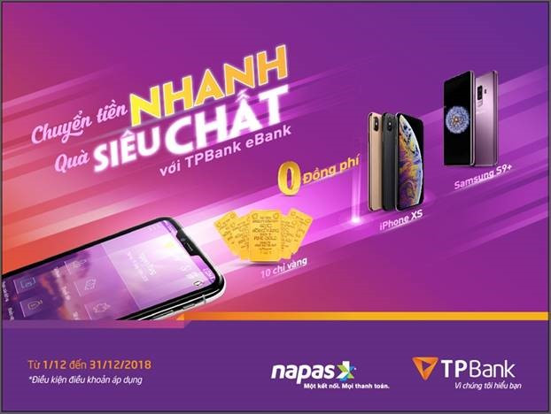 2.000 khách hàng được miễn phí khi chuyển tiền nhanh qua TPBank eBank ảnh 1