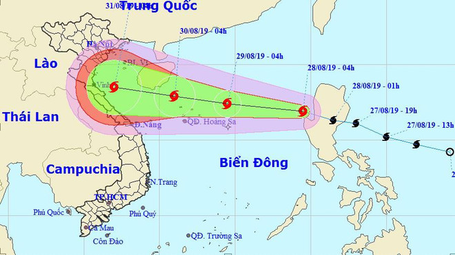 Ảnh minh họa. (Nguồn: NCHMF) Trưa 30/8, bão số 4 đi vào đất liền từ Thanh Hóa đến Quảng Bình ảnh 1