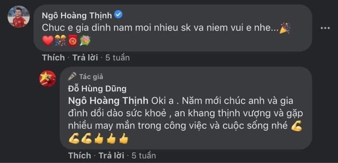 Trước pha bóng thô bạo, Hoàng Thịnh và Hùng Dũng có mối quan hệ tốt ảnh 2