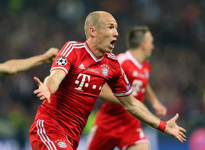 Robben ghi bàn trong trận chung kết Champions League 2013. (Ảnh: Fcb.com) Arjen Robben - Siêu sao bóng đá Hà Lan và Bayern giải nghệ ở tuổi 37 ảnh 2