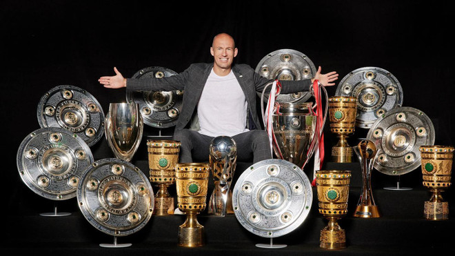 Những danh hiệu mà Robben đạt được cùng Bayern Munich. (Ảnh: Fcb.com) Arjen Robben - Siêu sao bóng đá Hà Lan và Bayern giải nghệ ở tuổi 37 ảnh 3