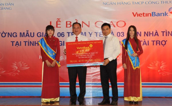 VietinBank tài trợ nhiều trường học, trạm y tế mới cho Hậu Giang ảnh 1