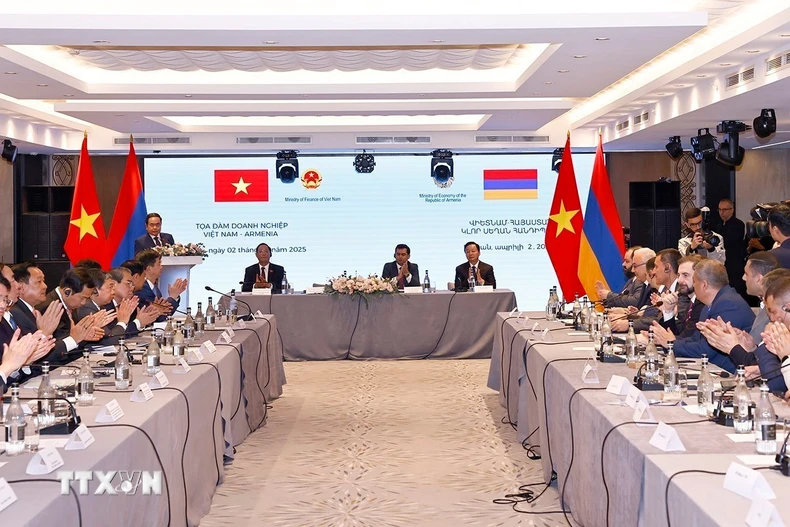 Quang cảnh cuộc gặp. (Ảnh: Doãn Tấn/TTXVN)