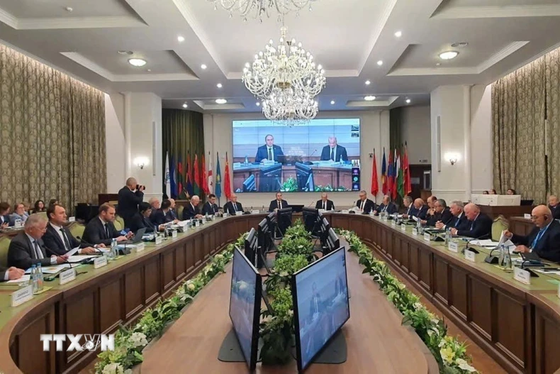 Phiên họp lần thứ 38 của Liên hiệp các Viện Hàn lâm Khoa học thế giới (IAAS). (Ảnh: Tâm Hằng/TTXVN)