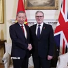 Tổng Bí thư Tô Lâm và Thủ tướng Liên hiệp Vương quốc Anh và Bắc Ireland Keir Starmer. (Ảnh: Thống Nhất/TTXVN)