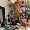 Không khí Tết ngập tràn ngôi nhà của một gia đình người Việt ở Bali. (Ảnh minh họa. Đỗ Quyên/TTXVN)
