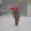 Tuyết rơi dày tại New York, Mỹ. (Ảnh: THX/TTXVN)