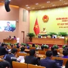 Quang cảnh tại Kỳ họp thứ 25, Hội đồng Nhân dân thành phố Hà Nội. (Ảnh: Văn Điệp/TTXVN)