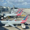 Máy bay của hãng American Airlines tại sân bay Miami, Mỹ (Ảnh: AFP/TTXVN)