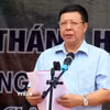 Ông Lê Ngọc Hưng tại một buổi lễ phát động năm 2019. (Ảnh: Quốc Khánh/TTXVN) 