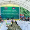 Hội nghị bất thường Ủy ban Biên giới khu vực (RBC) giữa Quân khu 4 (Campuchia) và Quân khu 2 (Thái Lan), ngày 27/8/2025. (Ảnh: AKP/TTXVN phát)