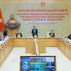 Thủ tướng Phạm Minh Chính chủ trì hội nghị triển khai Nghị quyết của Quốc hội về tháo gỡ khó khăn các dự án và phát triển kinh tế-xã hội vùng đồng bào dân tộc. (Ảnh: Dương Giang/TTXVN)