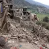 Cảnh đổ nát sau trận động đất tại Nurgal, tỉnh Kunar, Afghanistan. (Ảnh: THX/TTXVN)