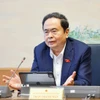 Chủ tịch Quốc hội Trần Thanh Mẫn, đại biểu Quốc hội TP Cần Thơ phát biểu. (Ảnh: Doãn Tấn/TTXVN)