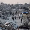 Cảnh đổ nát do xung đột tại Gaza. (Ảnh: IRNA/TTXVN)