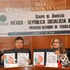 Lễ ký kết chương trình nghị sự hợp tác nghị viện Việt Nam-Mexico. (Ảnh: Phi Hùng/TTXVN)