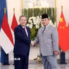 Tổng thống Indonesia Prabowo Subianto và Thủ tướng Trung Quốc Lý Cường tại cuộc hội đàm ở Jakarta, Indonesia, ngày 25/5/2025. (Ảnh: THX/TTXVN)