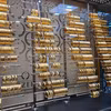Trang sức vàng được bày bán tại tiệm kim hoàn ở Istanbul, Thổ Nhĩ Kỳ. (Ảnh: THX/TTXVN)