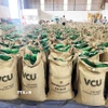 Sản phẩm càphê Robusta nhân chất lượng cao phục vụ xuất khẩu của Công ty Cổ phần Cà phê Việt Nam United, Gia Lai. (Ảnh: Hoài Nam/TTXVN)