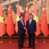 Chủ tịch nước Lương Cường và Tổng Bí thư, Chủ tịch nước Trung Quốc Tập Cận Bình chụp ảnh chung. (Ảnh: Lâm Khánh/TTXVN)