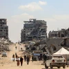 Cảnh tàn phá do xung đột tại Gaza. (Ảnh: THX/TTXVN)