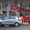Một trạm xăng ở Riga, Latvia. (Ảnh: THX/TTXVN)