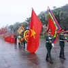 Đoàn dâng hương khởi hành lên núi Nghĩa Lĩnh trong Lễ Giỗ Tổ Hùng Vương năm 2025. (Ảnh: Quốc Khánh/TTXVN)
