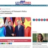 Báo “Khmer Times” (ảnh chụp màn hình) ngày 4/2/2026 đăng tải bài viết với tiêu đề “Tính nhất quán trong chính sách của Việt Nam đối với Campuchia”. (Ảnh: TTXVN phát.)